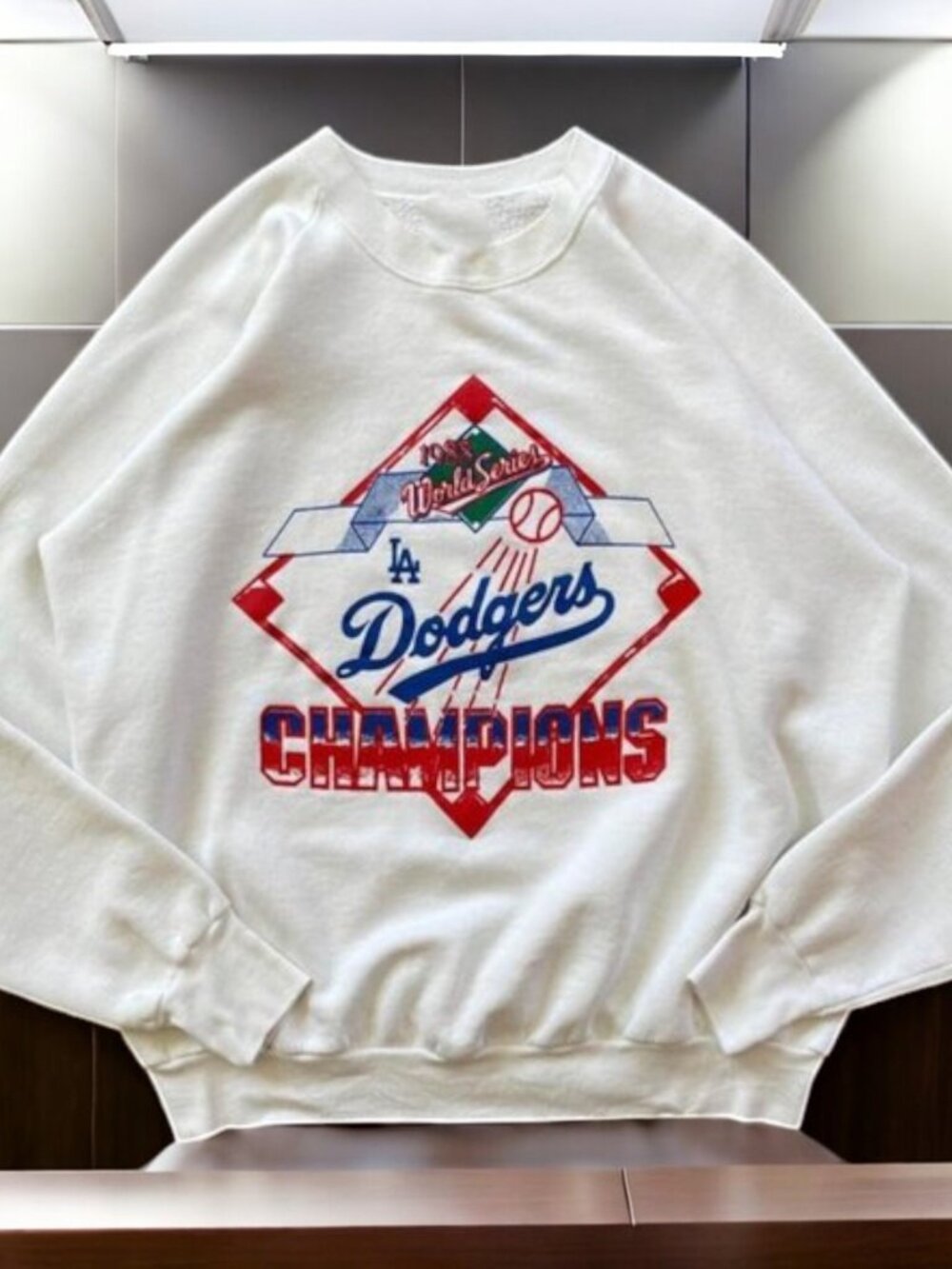 Vintage MLB Los Angeles Dodgers Champions Sweatshirt,Los Angeles Dodgers REPRINT